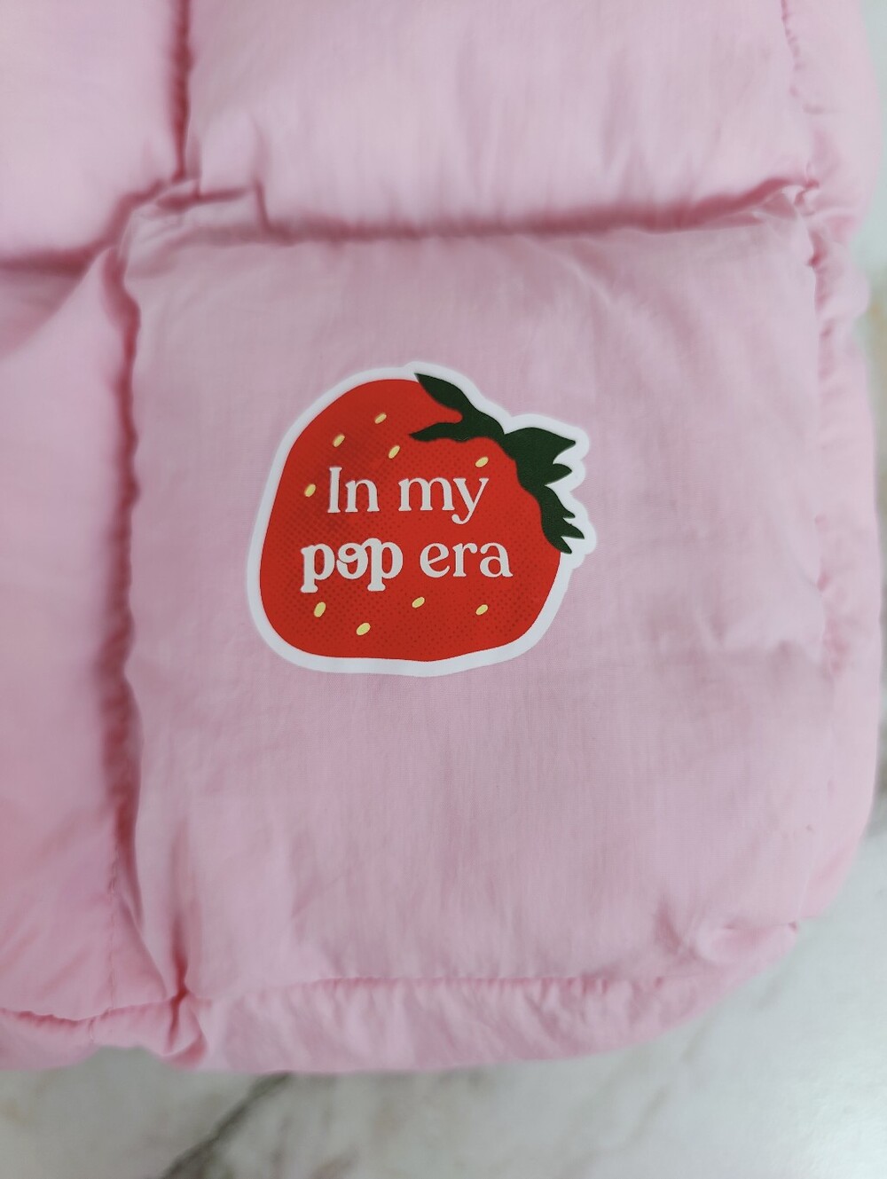 Simply Pop 'In My Pop Era' Pink Puffer Tote Bag, OS - Picture 5 of 12